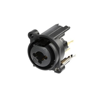 Conector Combo XLR 3 Poli Jack 6.3 mm 3 Poli Stereo De Panou Rean RCJ6FA-V-0