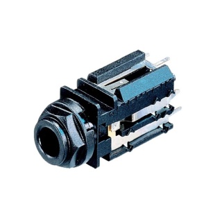 Conector Jack Mama 6.3mm cu 3 Poli De Panou Neutrik NJ5FD-V