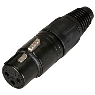 Conector XLR Mama 3 Poli Pe Cablu Neutrik NC3FX-B