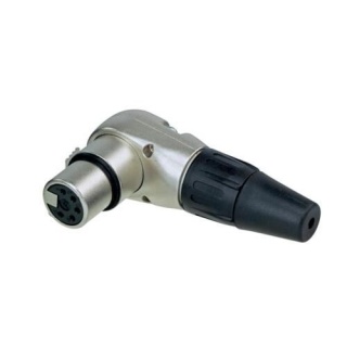 Conector XLR mamă la 90º cu 5 pini Rean RC5FR