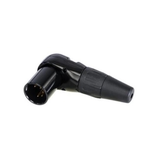 Conector XLR tată la 90º cu 5 pini Rean RC5MR-B