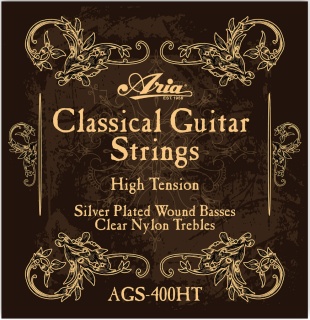 Corzi chitară clasică Aria AGS-400HT High Tension – set corzi nylon