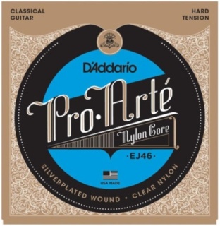 Corzi chitară clasică D’Addario EJ46 Pro-Arte Hard Tension – set corzi nylon