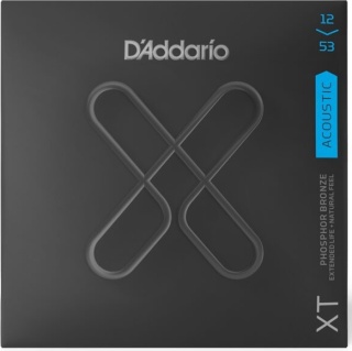 Corzi de chitară acustică - Light Coated 12-53 - D'Addario XTAPB1253.