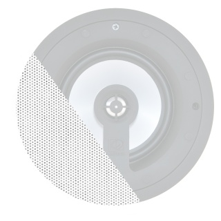 Grilă Frontală Albă Audac GLC06/W - Pentru CELO6 - SlimLine