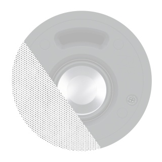 Grilă Frontală Vopsibilă Audac GLC02/P - Pentru CELO2 - SlimLine