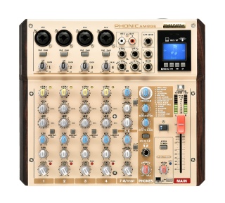 Mixer Phonic AM8GE Gold Edition 8 Can. USB Bluetooth TF