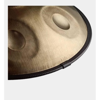 handpan Do# minor cu 9 note aurit vintage instrument de percutie terapie