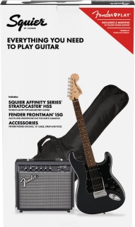 Set Chitară Electrică Squier Affinity Stratocaster HSS CFM – Pachet Începători cu Amplificator Frontman 15G