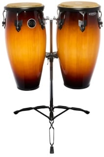 Set Congas Meinl HC812VSB Headliner® 11"+12" – Siam Oak, Membrane Buffalo, Vintage Sunburst, Stativ Dublu Tripod Inclus