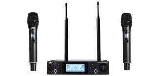 Sistem Wireless JTS G-2 / G-2TH×2 – 2 Microfoane Handheld UHF, DSP, Supresia Howling, 80m