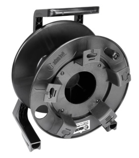 Tambur Cabluri Adam Hall 70225 – Size M, 1.8kg, Plastic Shatter-Proof, Frână de Parcare, Ghid Cablu