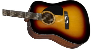 Chitară Acustică Fender CD-60 V3 Sunburst cu case - Img 9