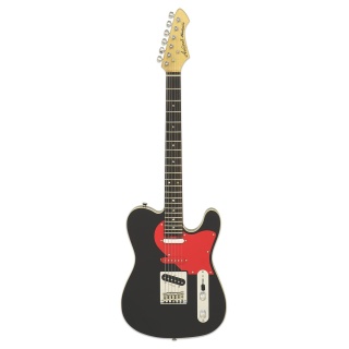 Chitară Electrică Aria Pro II 615-WJ Black - Nashville Roasted Maple & Rosewood