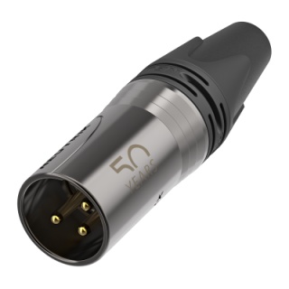 Conector 3 pini XLR Neutrik NC3MXX-50 editie aniversara aurit