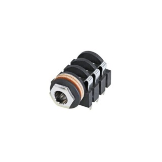 Conector Jack Mama 6.3mm cu 3 Poli De Panou Rean NYS215