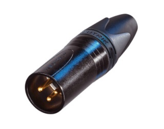 Conector XLR Tata cu 3 Pini Neutrik NC3MXX-B