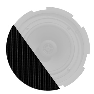 Grilă Frontală Neagră Audac GLI08/B - Pentru CIRA8 - Outdoor