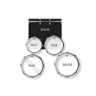 Set Tobe Acustice Pearl Roadshow RS505C/C91 Red Wine