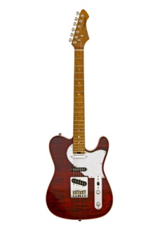 Chitară Electrică Aria Pro II 615-MK2 RBRD (Ruby Red) - Nashville roasted Maple