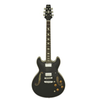 Chitară Electrică Semi-Hollow Aria Pro II TA-Classic BK (Black)