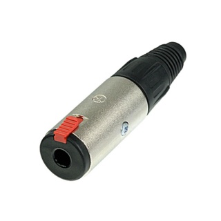 Conector Jack Mama 6.3mm cu 3 Poli si Sistem de Blocare Neutrik NJ3FC6