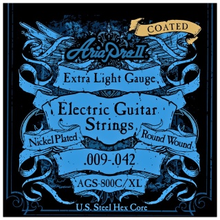 Corzi chitară electrică Aria Pro II AGS-800C-XL Coated Extra Light – 08-38