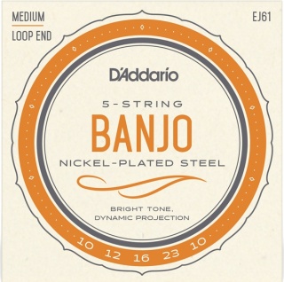Corzi de Banjo 5 corzi - Medium Set - D'Addario EJ61