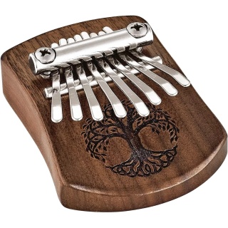 MINI KALIMBAS Kalimba cu 8 note Arborele Vieții, nuc negru  KL801TOL