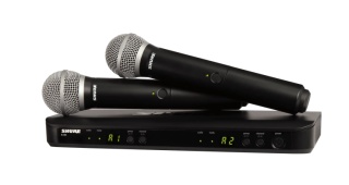 Sistem Wireless Dublu Shure BLX288/PG58 - 2 Microfoane De Mână