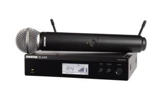 Sistem Wireless Shure BLX24R/SM58 - Receptor Rackabil Metalic