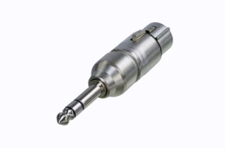 Adaptor Neutrik NA3FP XLR Mamă la Jack 6.3 mm Stereo