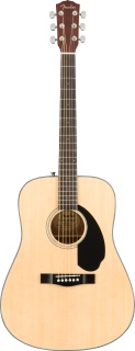 Chitară Acustică Fender CD-60S Dreadnought WN Natural – Molid Masiv, Bracing Scalloped X, Mahon