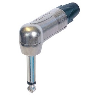 Conector Jack 6.3 mm Mono Unghi 90º Neutrik NP2RX