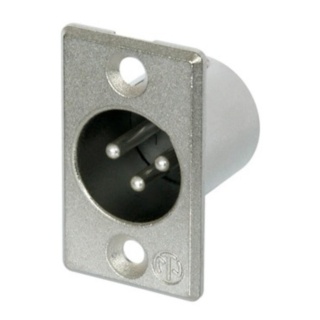 Conector XLR Tata de Panou cu 3 Pini Neutrik NC3MP