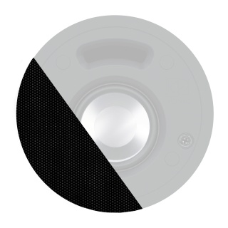 Grilă Frontală Vopsibilă Audac GLC02/P - Pentru CELO2 - SlimLine - Img 2