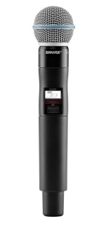 Microfon Wireless Digital Shure QLXD2/B58 - Beta 58A, Corp Metalic (Fără Receiver)