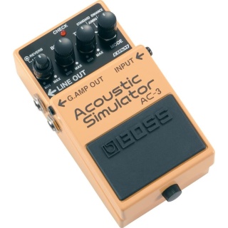 Pedală Acoustic Simulator Boss AC-3 – COSM Modeling, Reverb Integrat, 4 Moduri Acustice