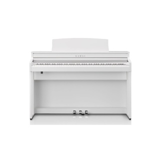 Pian digital Kawai CA401W – 88 clape Grand Feel Compact, finisaj alb