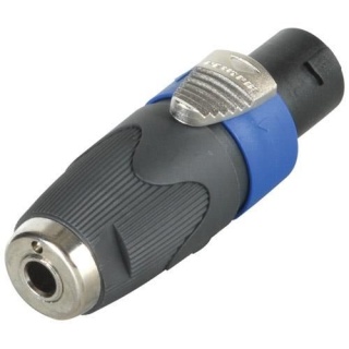Adaptor Neutrik NA4LJX SpeakON la Jack 6.3 mm Mono - Img 2