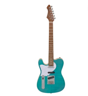 Chitară Electrică Aria Pro II 615-MK2-L TQBL (Turquoise Blue)