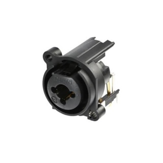 Conector Combo XLR 3 Poli Jack 6.3 mm 3 Poli Stereo De Panou Rean RCJ9FA-H-0