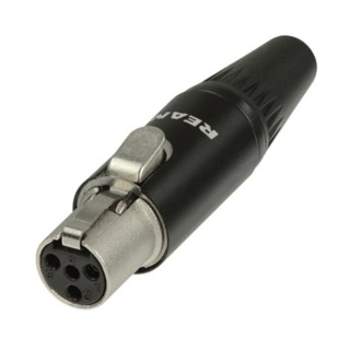 Conector Mini XLR Mama cu 4 Pini Rean RT4FC-B