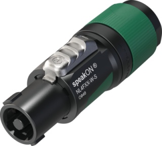 Conector speakON Neutrik NL4FXX-W-S 4 poli, 37A, profesional