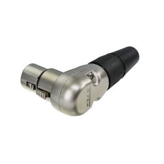 Conector XLR mamă la 90º cu 3 pini Rean RC3FR - Img 2