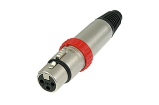Conector XLR Neutrik NC3FXS mamă 3 pini cu switch ON/OFF