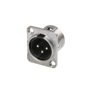 Conector XLR tată cu 3 pini de panou Rean RC3MDL