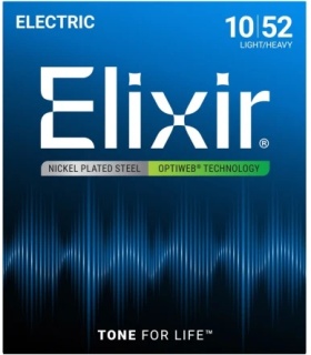 Corzi chitară electrică Elixir Optiweb 10-52 Light/Heavy – Nickel Plated Steel