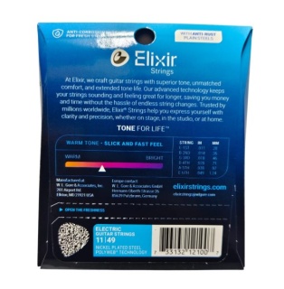 Corzi chitară electrică Elixir Polyweb 11-49 Medium – Nickel Plated Steel - Img 2