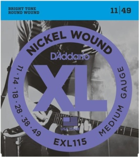 Corzi Chitara Electrica - Medium/Blues-Jazz Rock - D'Addario EXL115